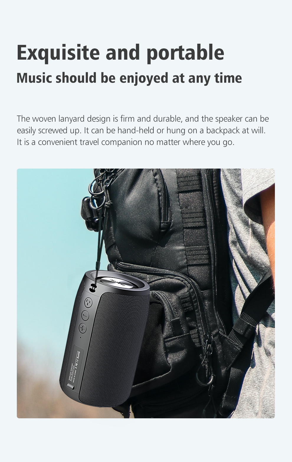 premium wireless speaker s32 mini portable hifi subwoofer with fm radio tf tws usb parties outdoors celebrations great gift for men women friends details 6